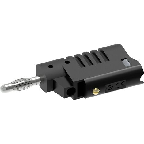 Electro PJP 1080-CD1-N Fiche banane mâle, droit Ø de la broche: 4 mm noir 1 pc(s) (1/3)