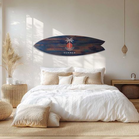 Planche de surf décorative bleu denim Summer (1/3)