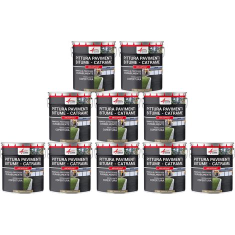 Vernice per asfalto - ARCASPHALT - 10 x 15 kg Marrone Chiaro - ARCANE INDUSTRIES