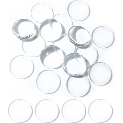 40 pezzi di cuscinetti antiscivolo in silicone trasparente per tavoli in vetro con retro autoadesivo (25 mm) (trasparenti) (1/5)