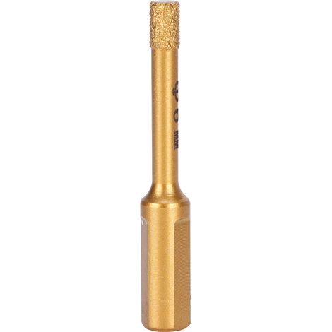 Foret diamanté de 6 mm pour le perçage du verre, du granit, de la porcelaine, du carrelage, de la céramique, du marbre et de la pierre. (1/5)
