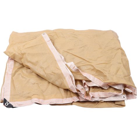 Voile d'ombrage extérieur jaune, écran solaire jardin, filet pare-soleil anti-UV 4x3 mètres (1/5)