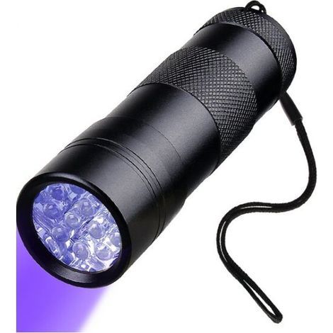 UV-Taschenlampe, Haustierurin-Detektor mit Schwarzlicht, 12-LED-UV-Schwarzlicht, UV-Taschenlampe zum Auffinden eingetrockneter Flecken (1/5)