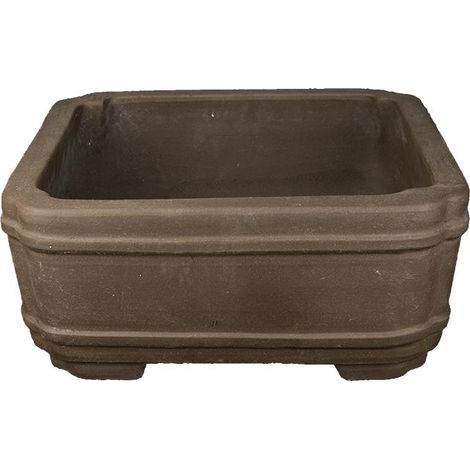 Vaso per bonsai quadrato in gres 44x44x18 cm - L48b (1/3)