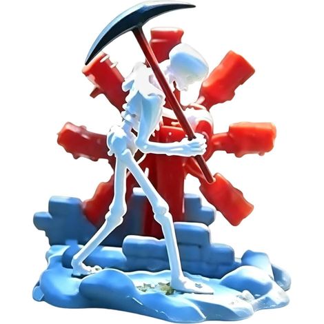 Squelette Bubbler pour Aquarium Dynamique Halloween Crâne Danse Décoration (1/5)