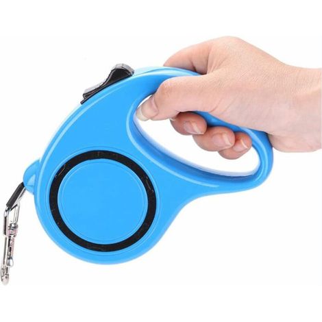 5M Laisse rétractable Pet Roulette Puppy - Chaîne de laisse rétractable automatique pour petits chiens et chats à l'extérieur (Noir) (1/4)