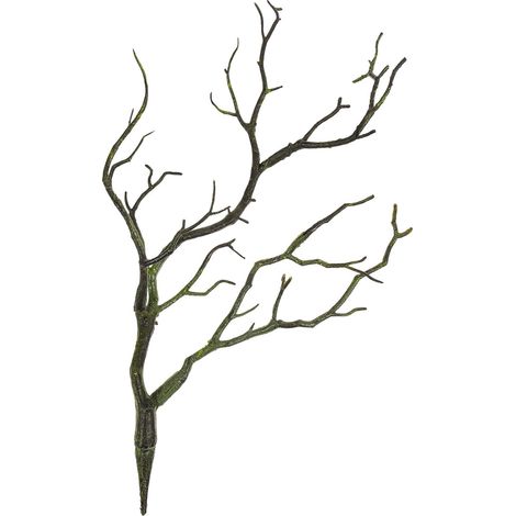 Branche d'arbre Simulée Modèle d'arbre Décoratif D'intérieur Légère et Pratique en Plastique Vert pour Décoration de Table de Sable et Bricolage DIY (1/5)