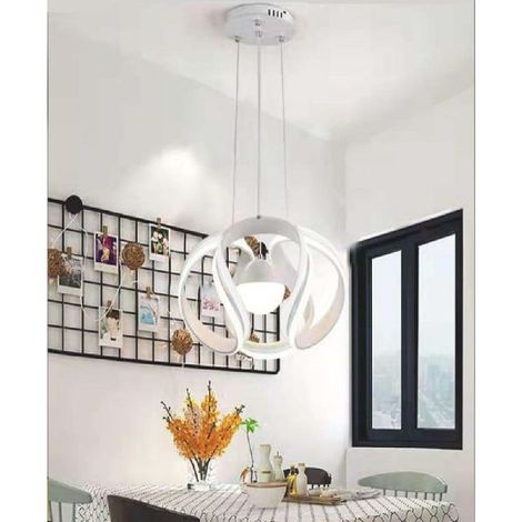 Trade Shop - LAMPADARIO SOFFITTO SFERA MODERNO LED 78W LAMPADA LUCE CALDA FREDDA NATURALE B21 -