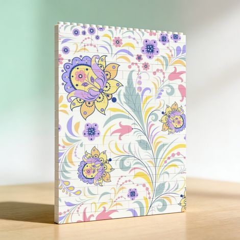 Cadre romantique en blocs, cadeau pour amoureux (1/5)