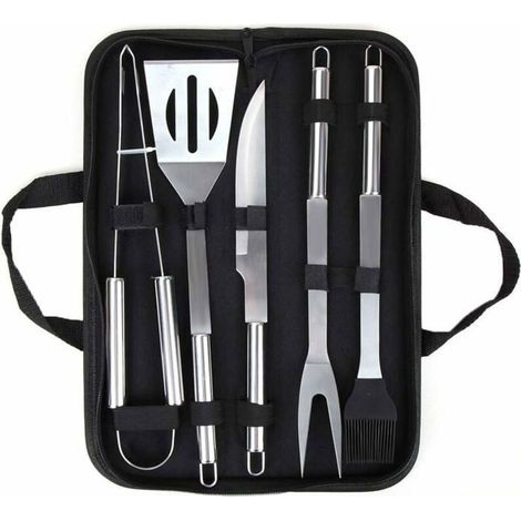 Ensemble Ustensiles de Barbecue Mallette en Aluminium Accessoire de Barbecue ProfessionnelParfaite Set de Couverts Barbecue (1/4)