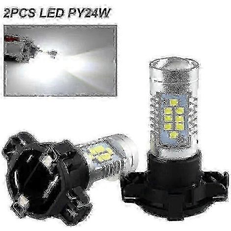 2 feux clignotants avant à LED PY24W pour BMW Série 3 5 X3 X5 X6 Z4 (2 PY24W blancs) (1/5)