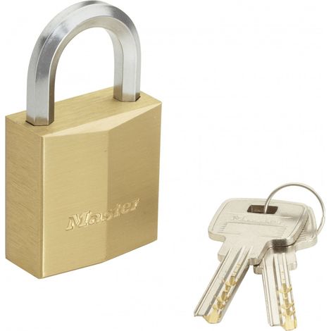 MASTER LOCK Messing-Schlüsselvorhängeschloss, 40 mm Breite MASTER LOCK