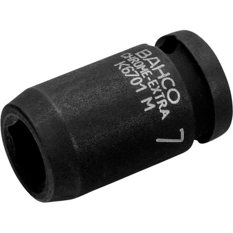 Bahco 1/4 Kraft-Steckschlüssel-Einsatz, Sechskant, 12 mm, phosphatiert (1/4)