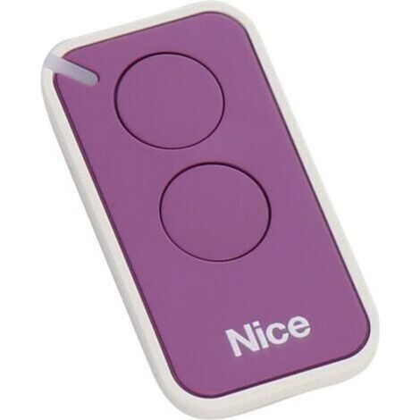 Télécommande Nice Inti 2L Lilas, fréquence 433,920 MHz