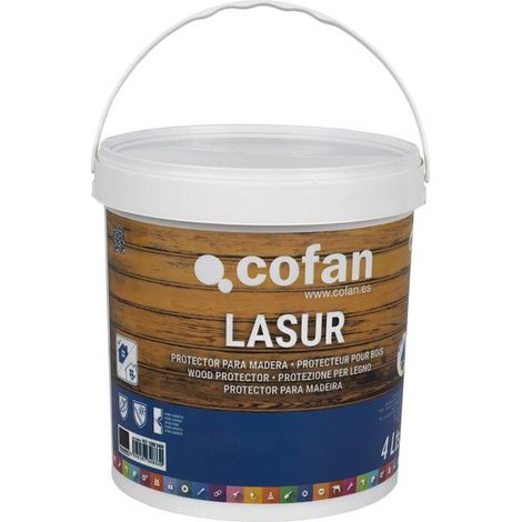 Lasur protector al agua para madera mate palisandro 4 L (1/4)