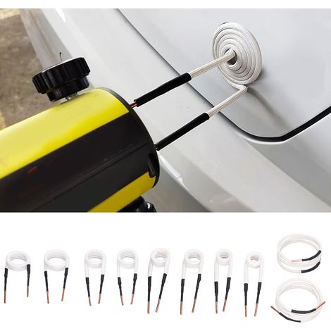 Ensemble de 10 résistances chauffantes électriques à noyau en laiton de 3 mm. Ces résistances haute fréquence sont flexibles et durables, idéales pour le desserrage de boulons et d'écrous rouillés. (1/5)
