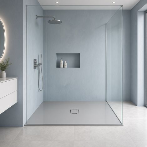 PIATTO DOCCIA MOD. HARMONY QUADRATO Misura: Cemento 7036 - cm 80 x 80 (1/4)