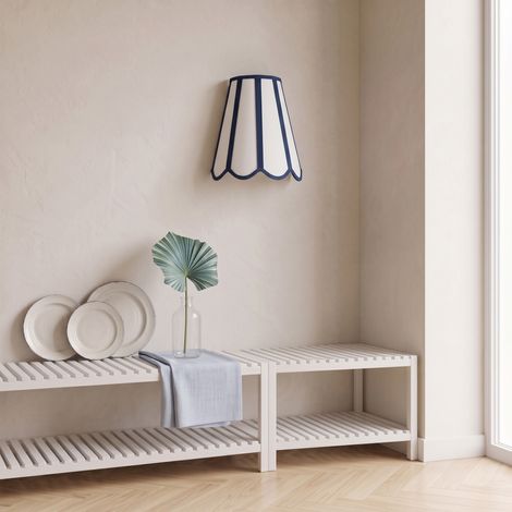 Aplique de Pared con Pantalla Blanca y Azul  Serie GALIA (1/5)