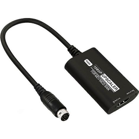 Convertisseur vidéo RGBS 1080 HD compatible HDMI, répartiteur de câble vidéo TV HD 16/9/4/3, compatible avec les accessoires de jeu SEGA MD1, MD2 et SNK. (1/5)