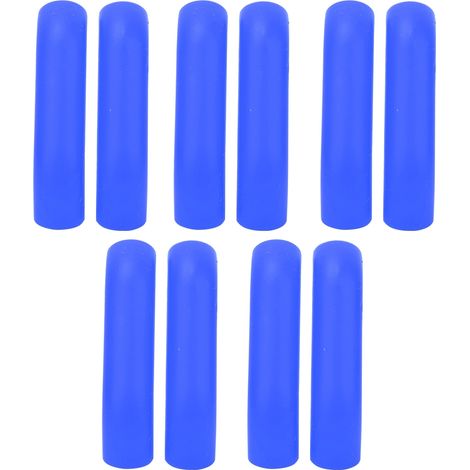 5 Paires de Protège-Levier de Frein Vélo Montagne Anti-Dérapant en Silicone RISK - Accessoire Cycliste (Bleu) (1/5)