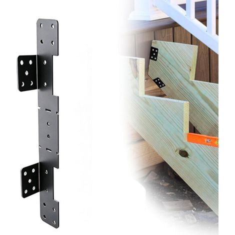 Supports de fixation réglables pour limons d'escalier, connecteurs d'escalier à ponton dissimulés, adaptés aux limons de 2 x 12