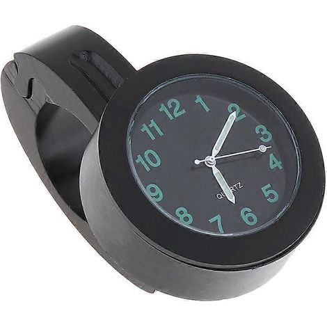 Horloge de table/guidon modifiée pour moto/véhicule électrique, horloge en aluminium, montre de voiture étanche modifiée (noire)-4.42.5 cm-Black (1/4)