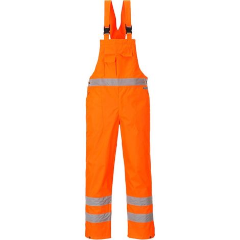 Cotte à Bretelles Hi-vis Non Doublée Couleur : Orange Taille L - Portwest (1/2)