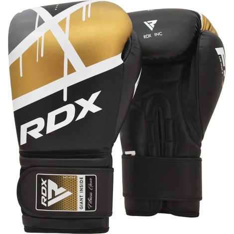 RDX F7 Boxhandschuhe 12OZ Schwarz/Gold (1/5)