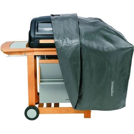 SandriGarden XL Telo di copertura per barbecue materiale esterno PVC 0,10 mm interno in fibra di poliestere 139x64x103 cm colore Nero