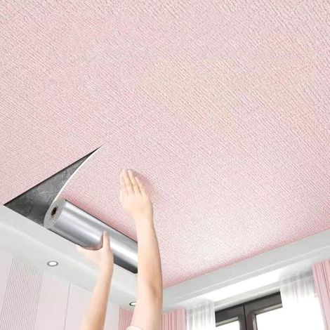 Panneaux de Plafond Autocollants Décoratifs 50 cm x 5 m - Revêtement Imperméable Anti-Humidité pour Salle de Séjour (1/5)
