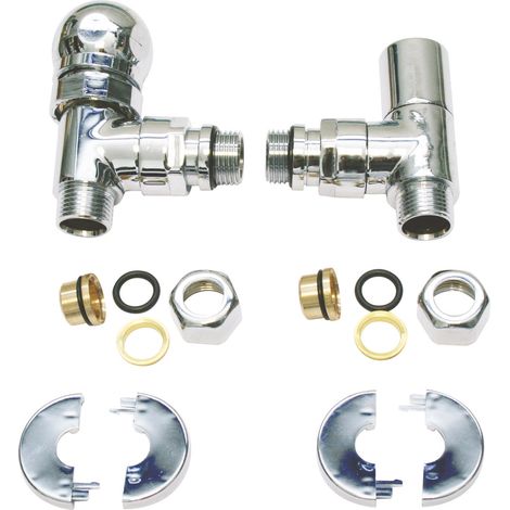 Kit sèche-serviette thermostatisable design chromé