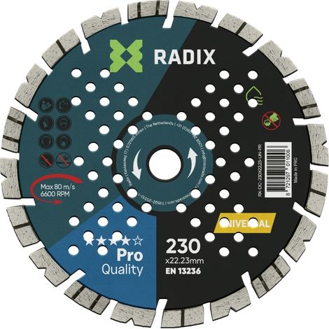 Radix - Universele diamantschijf - 230 x 22,23 mm - Pro (1/3)