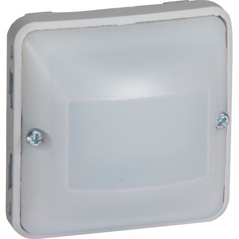 Legrand 069522 Detector de movimiento para todo tipo de lámparas con neutro, de 3 hilos, Plexo modulable, gris