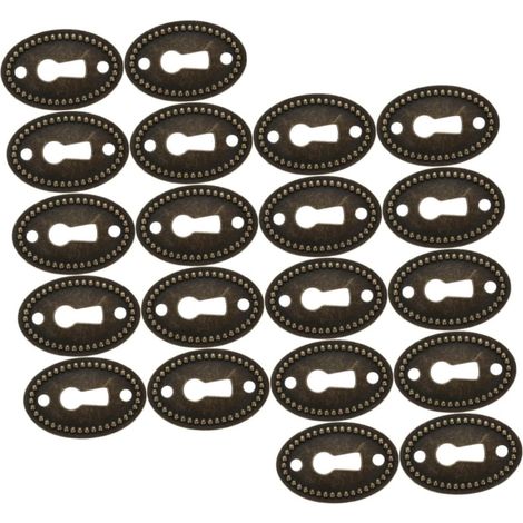 Gadpiparty Lot de 24 plaques protection ovales pour trou serrure (1/5)