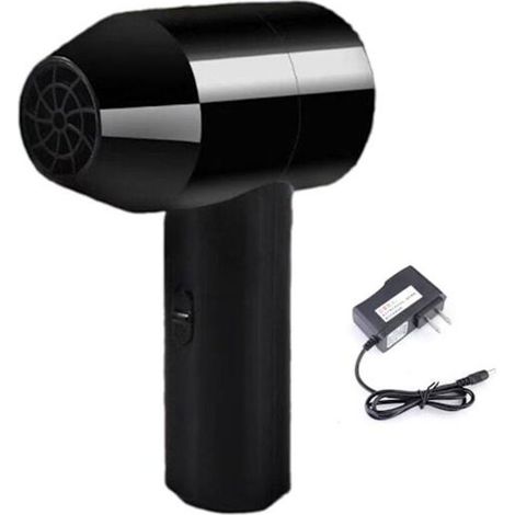 1 ventilateur sans fil, 20000 tr/min, air froid, batterie rechargeable 1500 mAh, pour barbecue, plein air, peinture et coiffure
