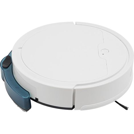 Robot aspirapolvere, spazzatrice 3 in 1 (spazza, aspira e lava), durata della batteria di 80 minuti, robot aspirapolvere da 1100 Pa con app, controllo intelligente (bianco) (1/5)