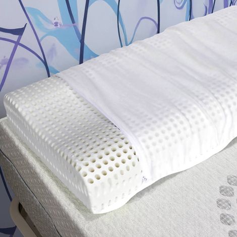Talamo Italia Set of 4 Pillows for bed, 100% Made in Italy, Orthocervical pillow with removable cover in perforated Memory Foam, Hypoallergenic and Breathable, 70x41xh11.5 cm, con embalaje reforzado (1/4)
