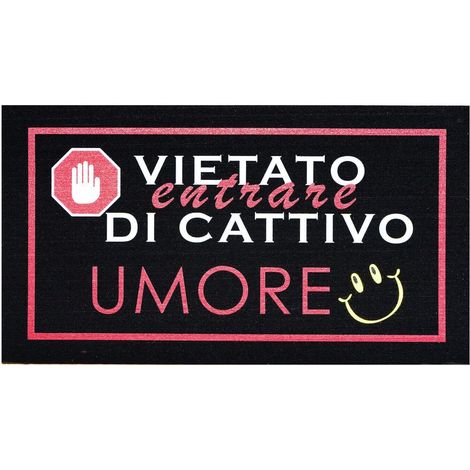 Zerbino Gomma Sostenibile 40X70 Antiscivolo Ingresso Interno Esterno Moderno - Dis.D