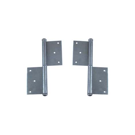 CERNIERE IN GROSSEZZA IN FERRO LUCIDO- - mm.100x75 SX - 12 pezzi