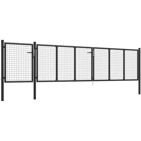 Maison Exclusive - Gartentor Stahl 500×100 cm Anthrazit