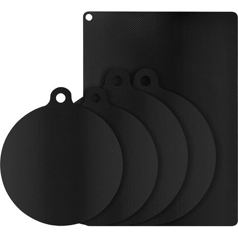 Ensemble de 5 tapis de protection pour plaques à induction, tapis de protection de 0,7 mm d'épaisseur, résistant jusqu'à 300 °C, tapis de protection pour plaques à induction,pour plaques à induction (1/5)