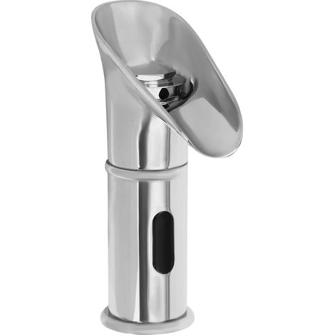 Robinet à capteur infrarouge, fonctionnement sans contact, design écologique, Argent (1/2)