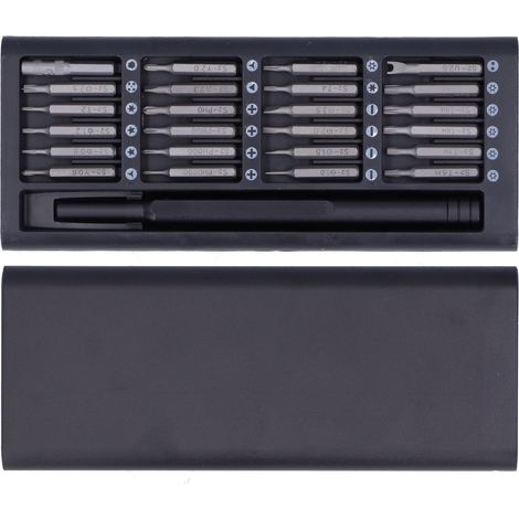 Jeu de tournevis multifonctionnel 25 en 1, kit d'embouts et outil de réparation avec coffret de rangement (1/5)