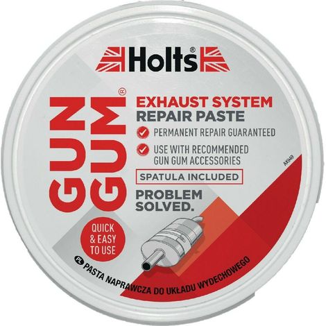 Pâte de réparation étanche au gaz Gun gum 200gr – Pour pot d'échappement – Résistance à haute température – Application facile – Holts (1/2)