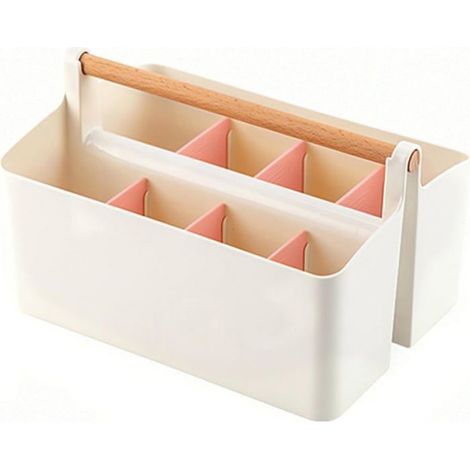 Panier A Marqueurs - Organiseur De Papeterie Portable Avec Poignée - Pour Stylos Crayons Lunettes Agrafeuse - 25 X 18 X 15 Cm - 1 Pièce (1/4)