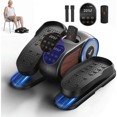 Vélo elliptique électrique, 12 niveaux, écran tactile LCD, télécommande, base antidérapante, pédales réversibles, pour la rééducation, MERACH (1/5)