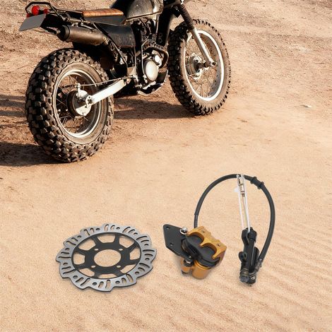 125cc 4-Takt Bremse Scheibe Hinterrad-Bremsscheibensatz für Dirt Bike Pitbike (1/5)