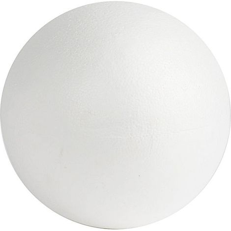 BalsaCircle Lot de 2 boules de mousse de 25 cm (10 pouces) blanches pour loisirs créatifs