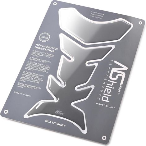 Motorrad Tankpad 3D Aufkleber Graphite Slate Grey für Yamaha, Honda, BMW (1/5)