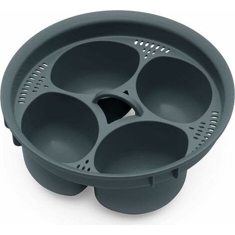 Pocheuse à ufs - 4 ufs - Moule à ufs à la coque, petit déjeuner, cuiseur à ufs, poché, moule à ufs pochés, chaudière à ufs en siliconeAccessoires pour Thermomix TM6 TM5 TM31 (1/5)